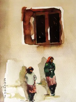 artwork by Gholamhosein Zomorrodi
